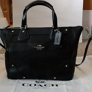NWT COACH Grain Leather Mickie Satchel, Crossbody